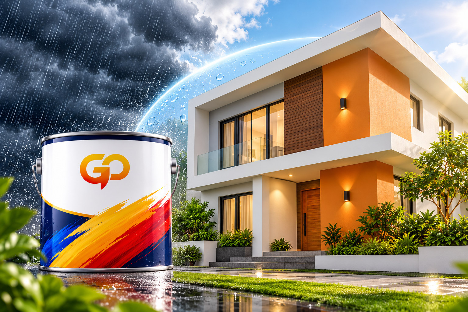 StormShield Exterior Paint 10 L Sandstone
